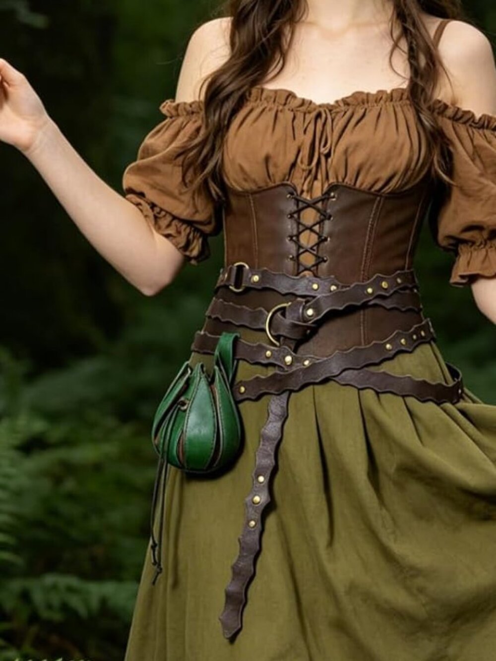 Medieval Belt Renaissance Leaf Purse